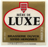 Hergnies etiquette Biere de Luxe 1.jpg
