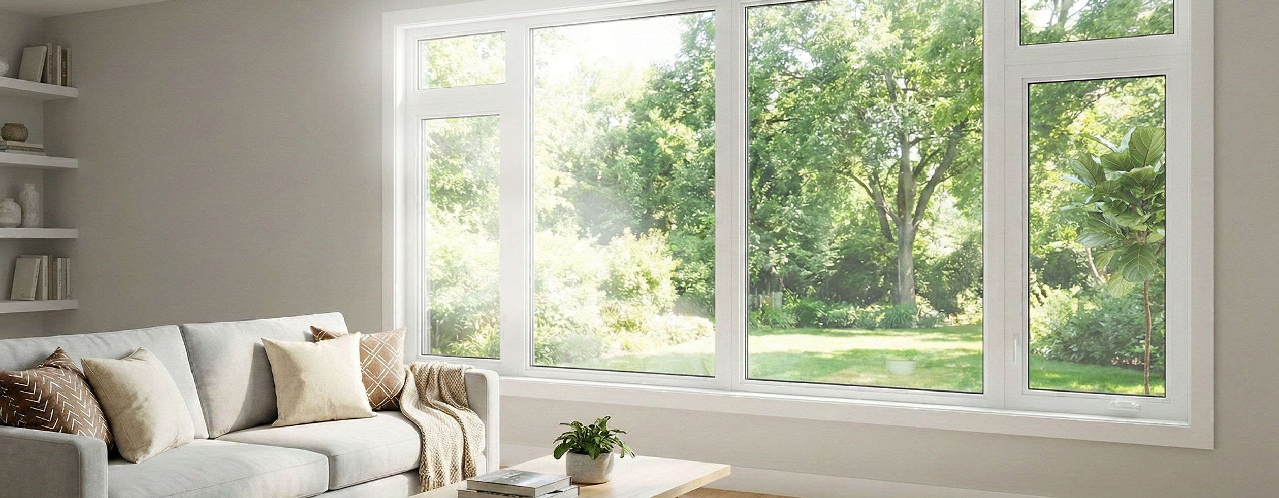 New vinyl windows