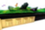 Miniature : Table Aquarium AMBASSADOR Table pour belles Soirées entre amis Bois et Verre LED