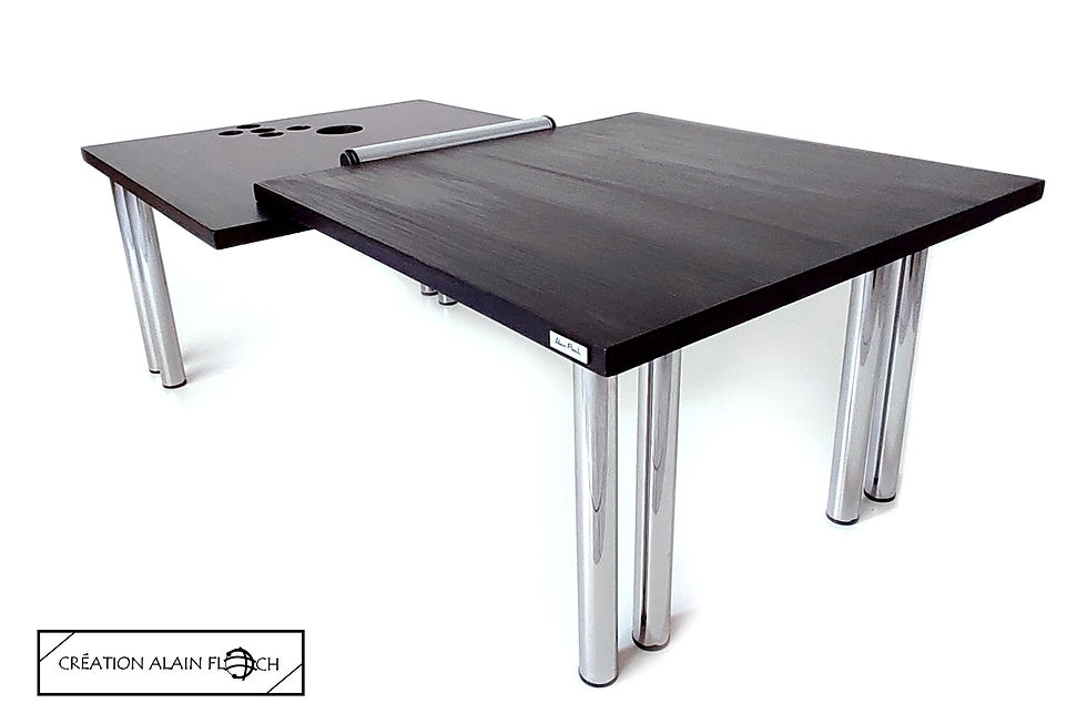 Miniature : Table Basse EXPRESSION'ART Design Moderne Noir Bois & Acier