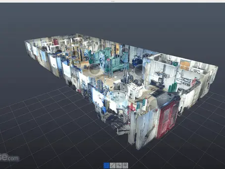 Escaneamento 3D de ambientes internos, usual para retrofit, asbuilt e medições em locais de acesso restrito