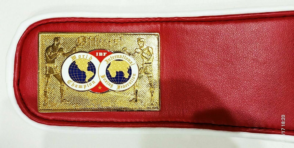 Thumbnail: WBC, IBF, IBO, WBO, WBA. Set of All boxing Championship Belts