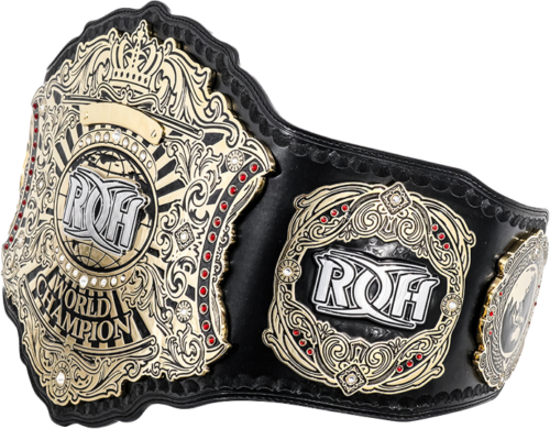 Thumbnail: ROH Ring Of Honor World Championship Wrestling Title Belt Zinc Brass Leather
