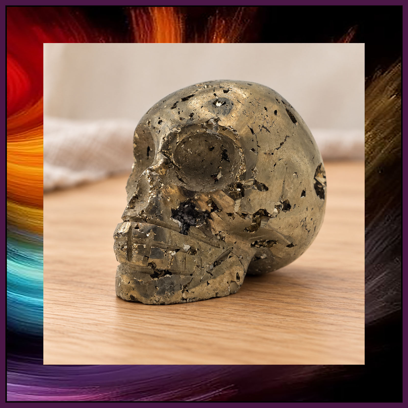 Pyrite Skull
