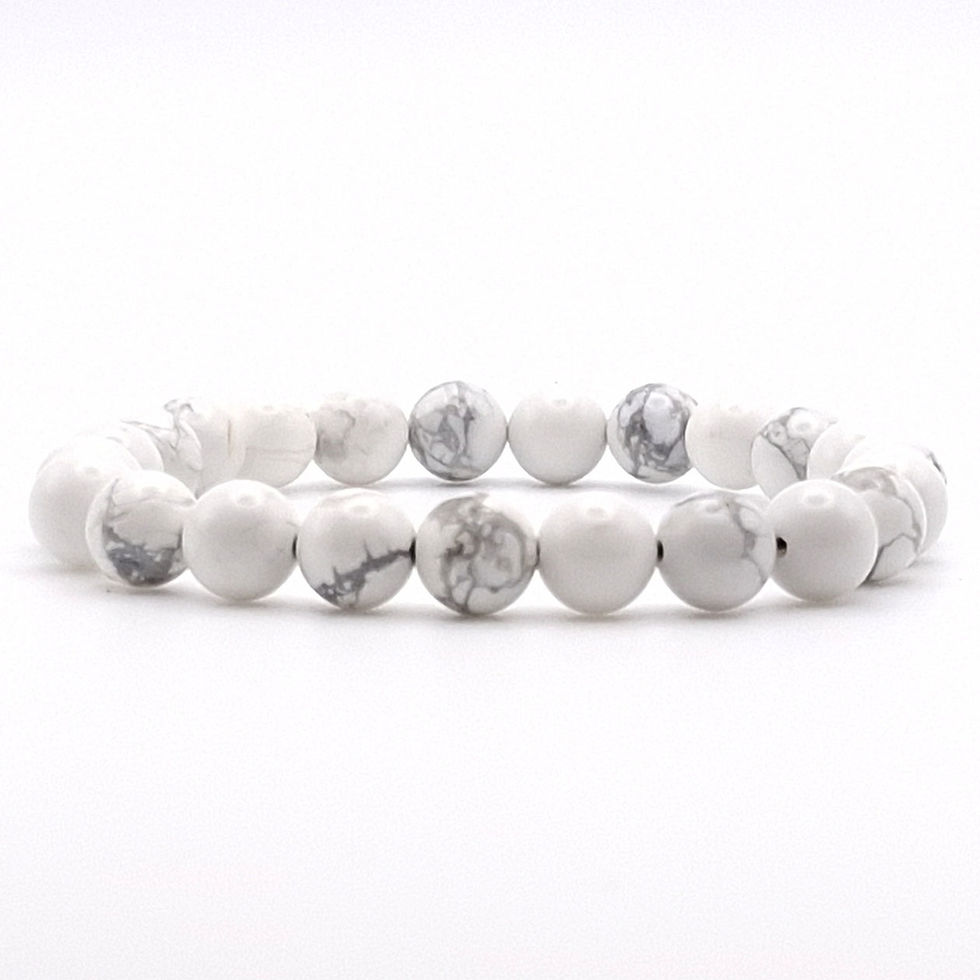 Thumbnail: Howlite Power Bracelet 8mm