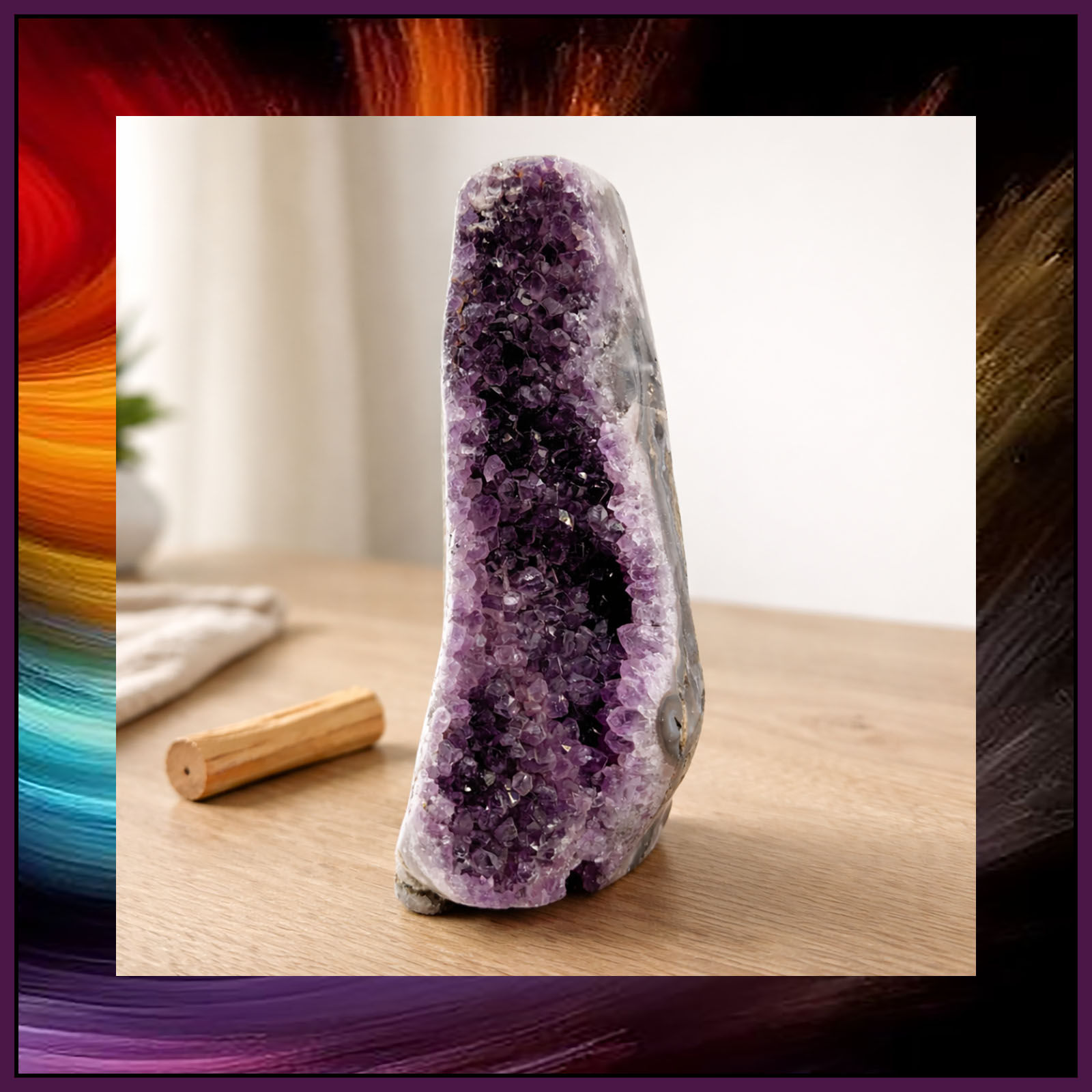Amethyst Cut Base Cluster 712