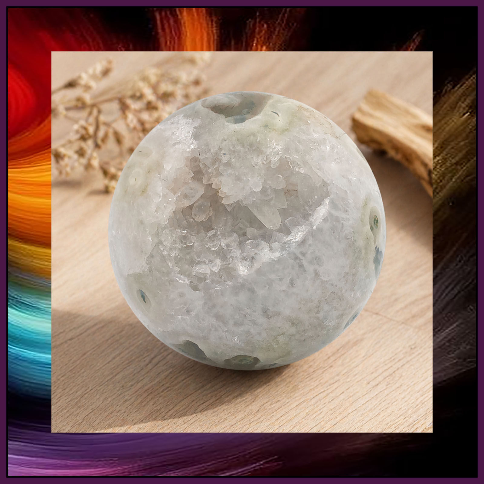Moss Agate Sphere 50mm