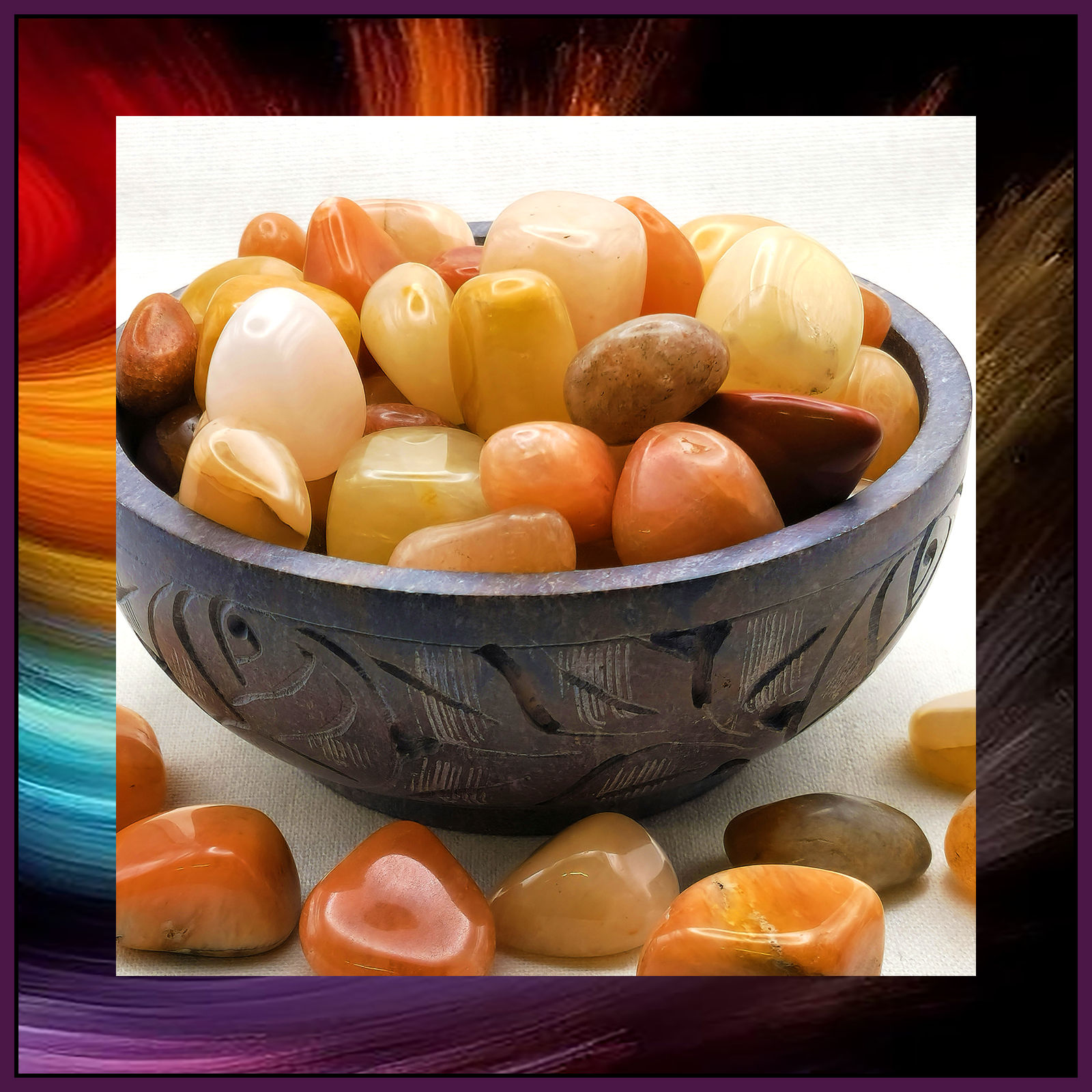 Peach Aventurine Tumblestone