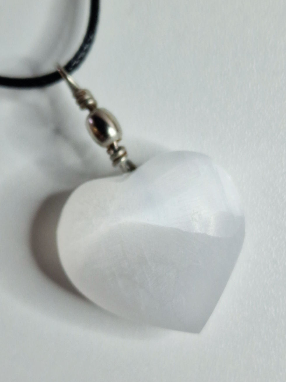 Thumbnail: Selenite Heart Pendant