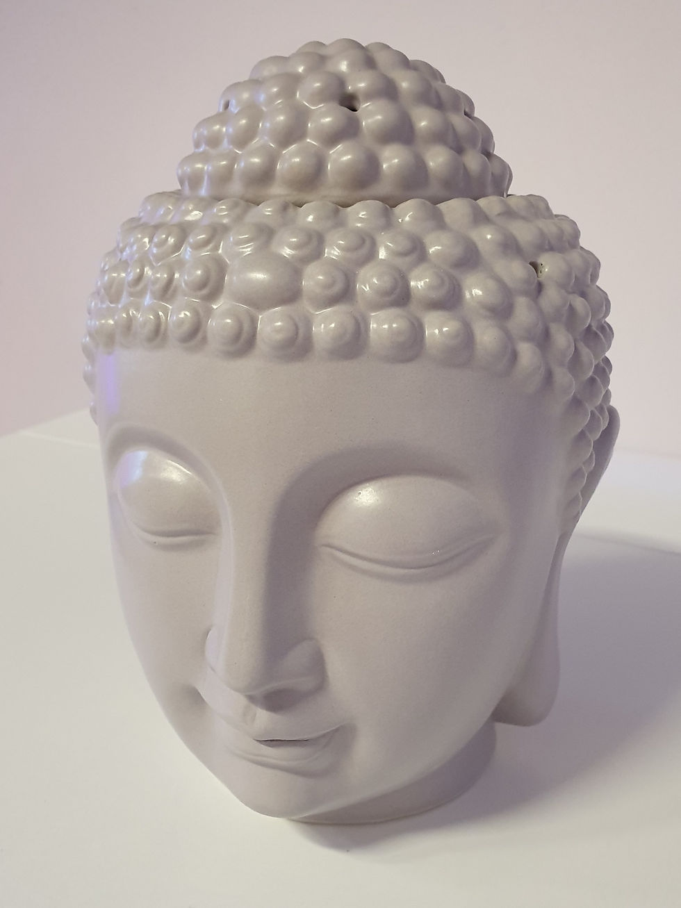 Thumbnail: Large Ceramic Buddha Wax Melter Grey