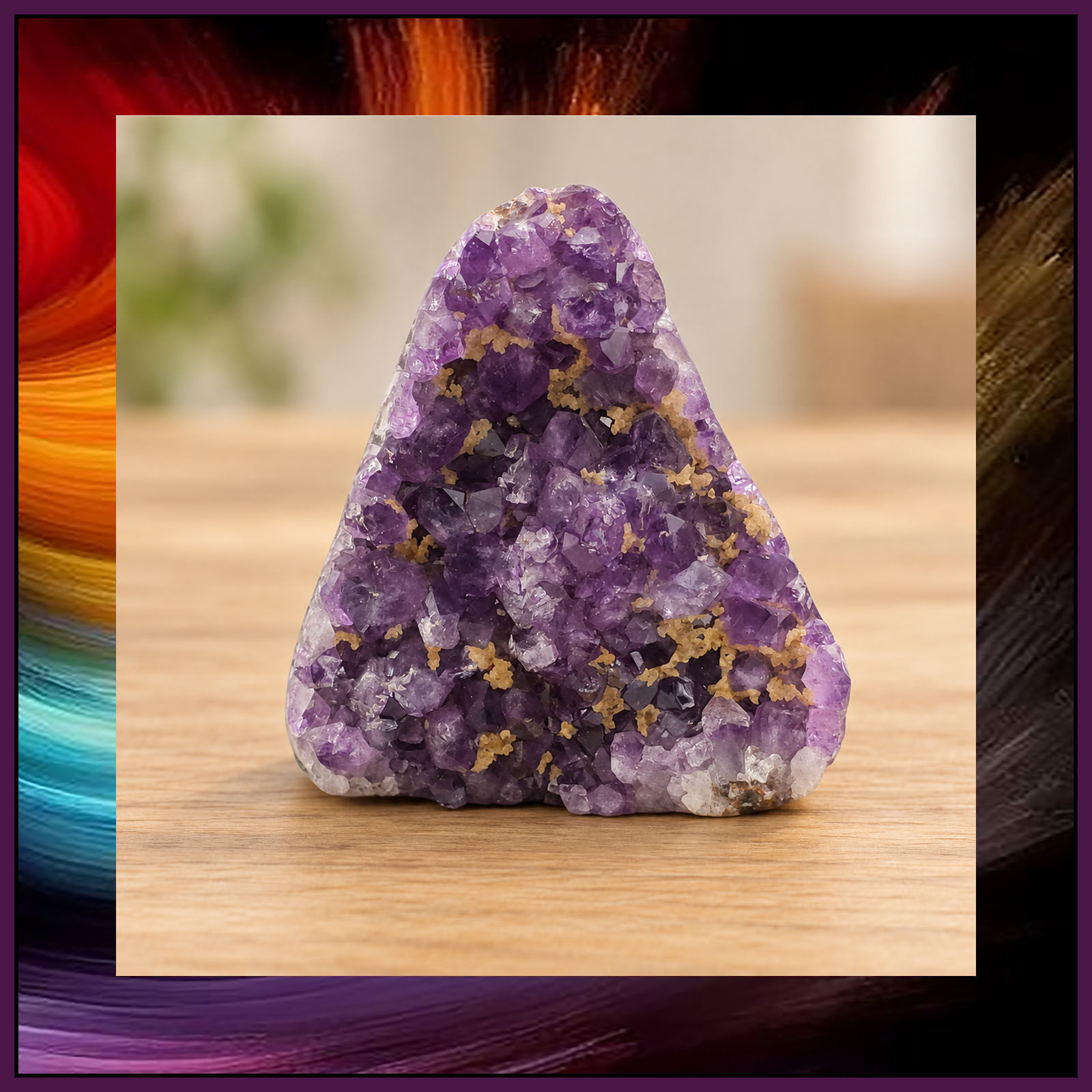 Amethyst Cut Base Cluster 217