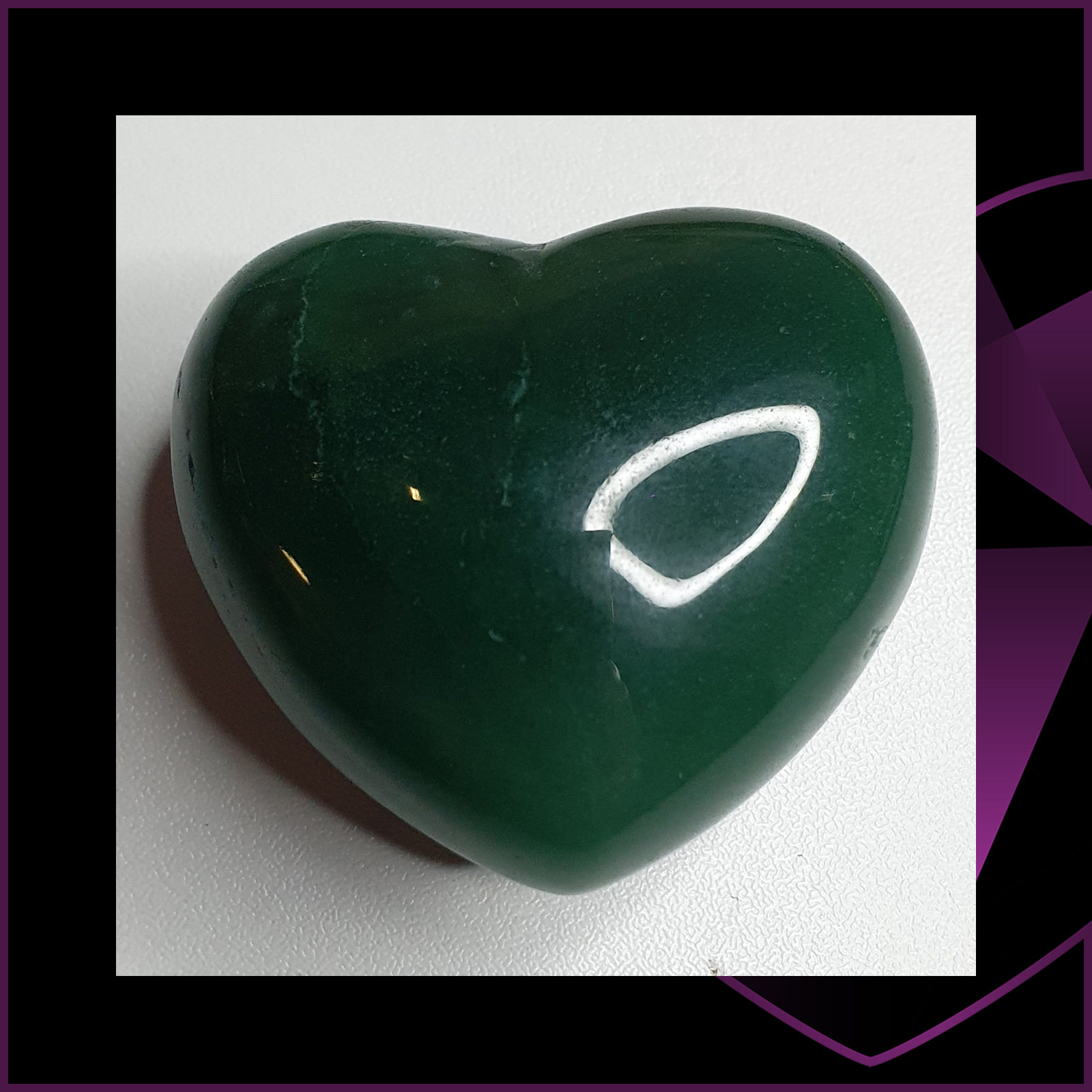 Green Aventurine Heart 45mm