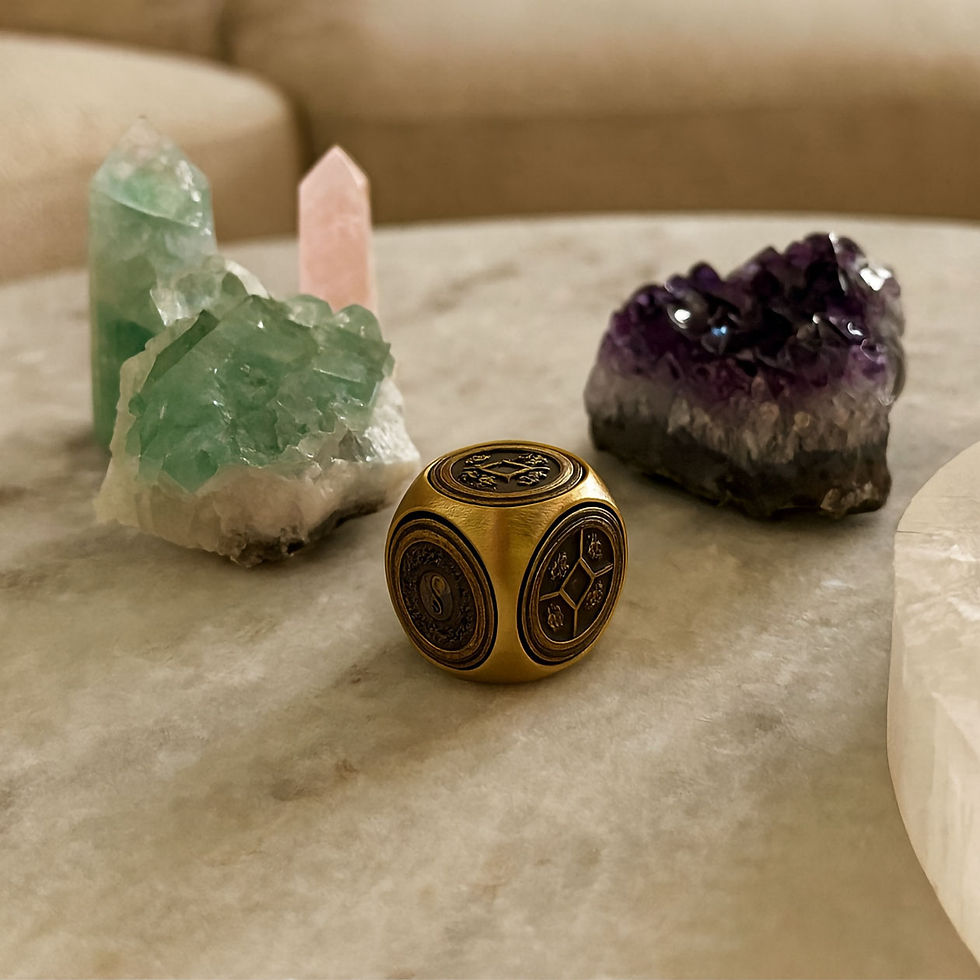 Thumbnail: Feng Shui Wealth Dice Flat 3cm