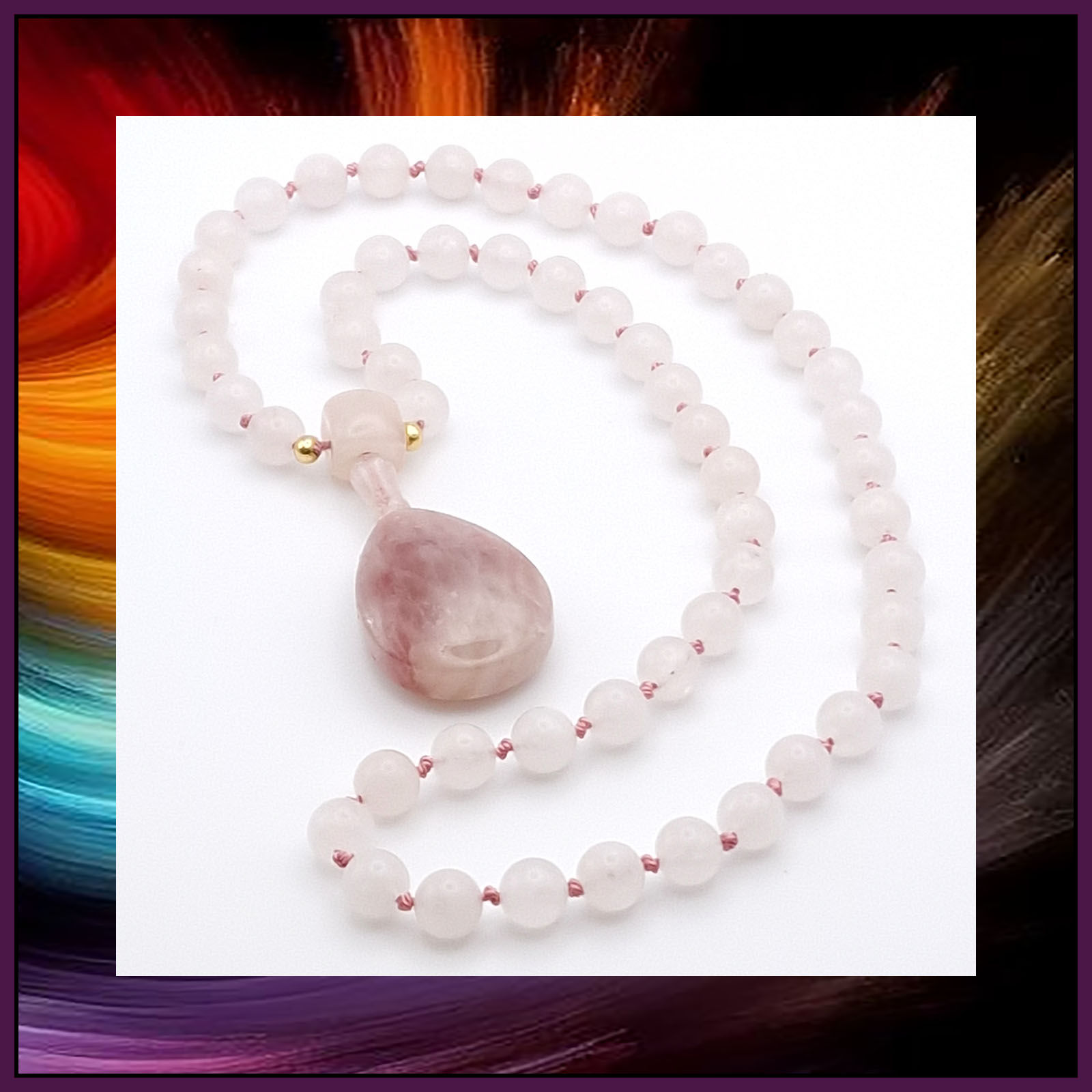 Rose Quartz 54 Bead Mala