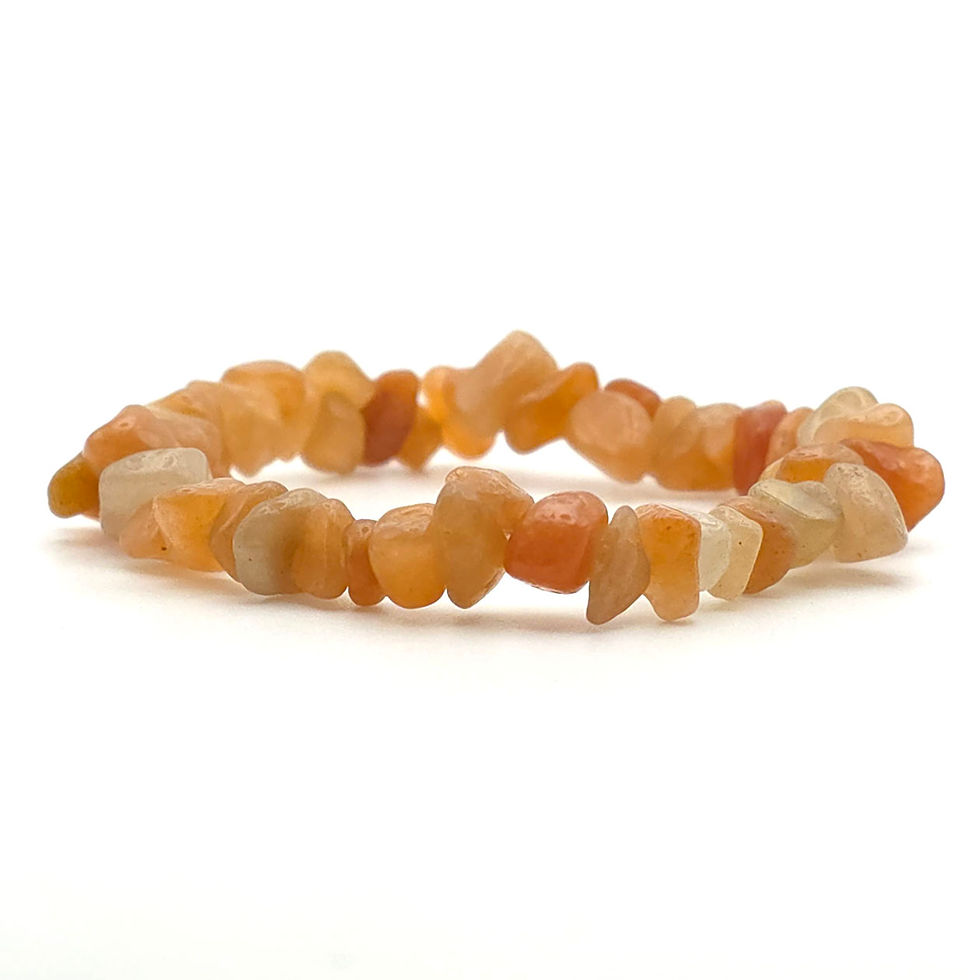 Thumbnail: Red Aventurine Gemstone Chip Bracelet