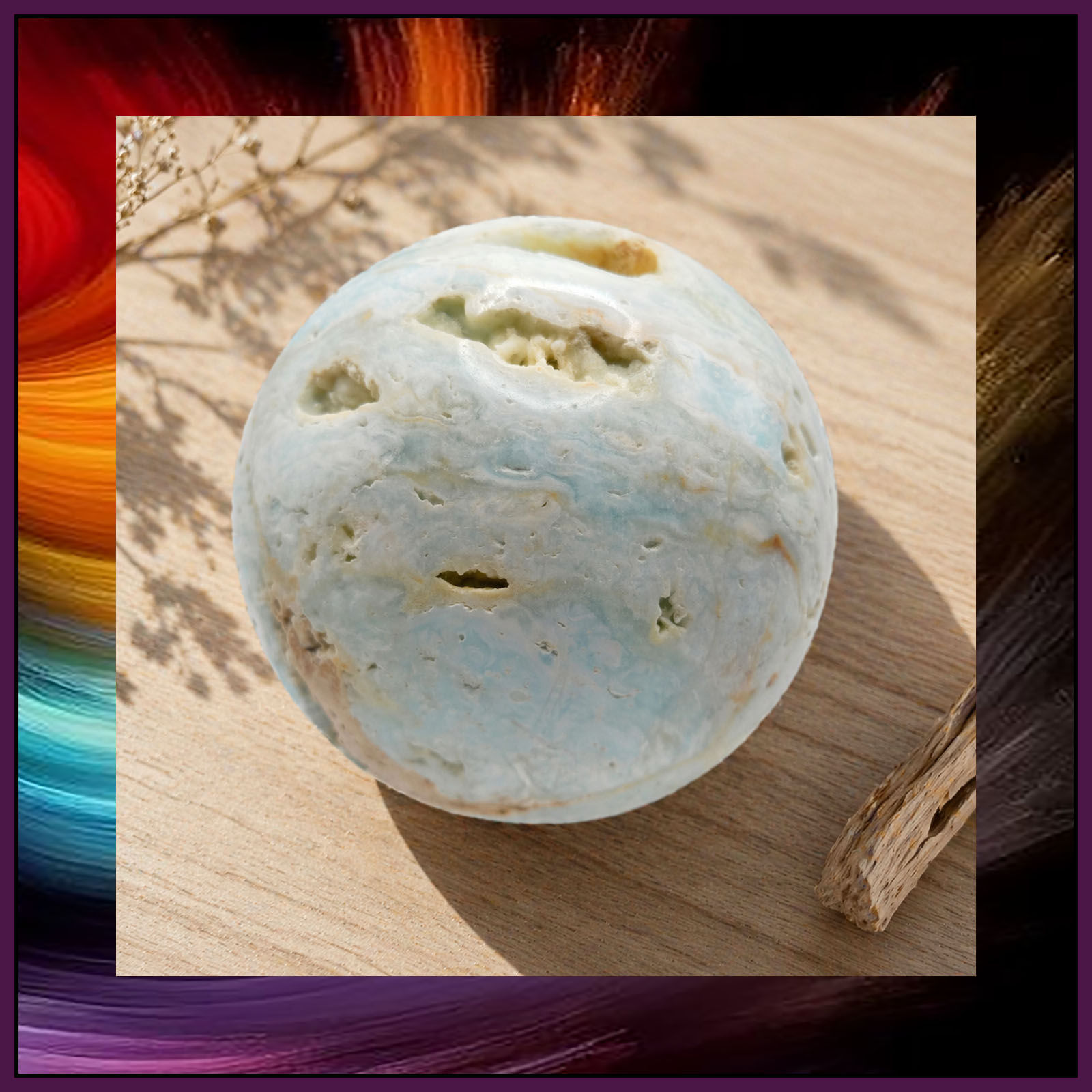 Blue Aragonite 77mm