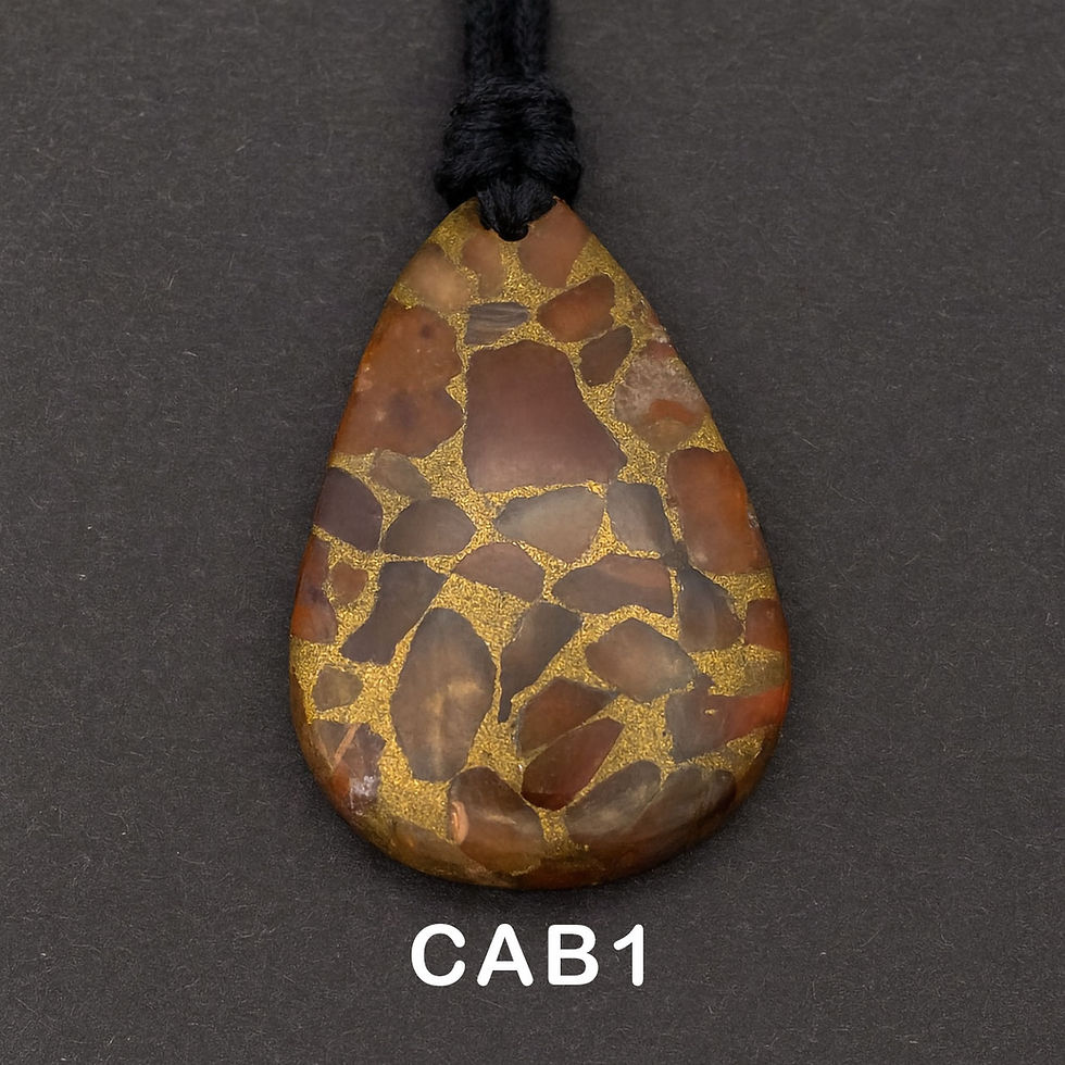 Thumbnail: Copper Carnelian Cabochon Pendant