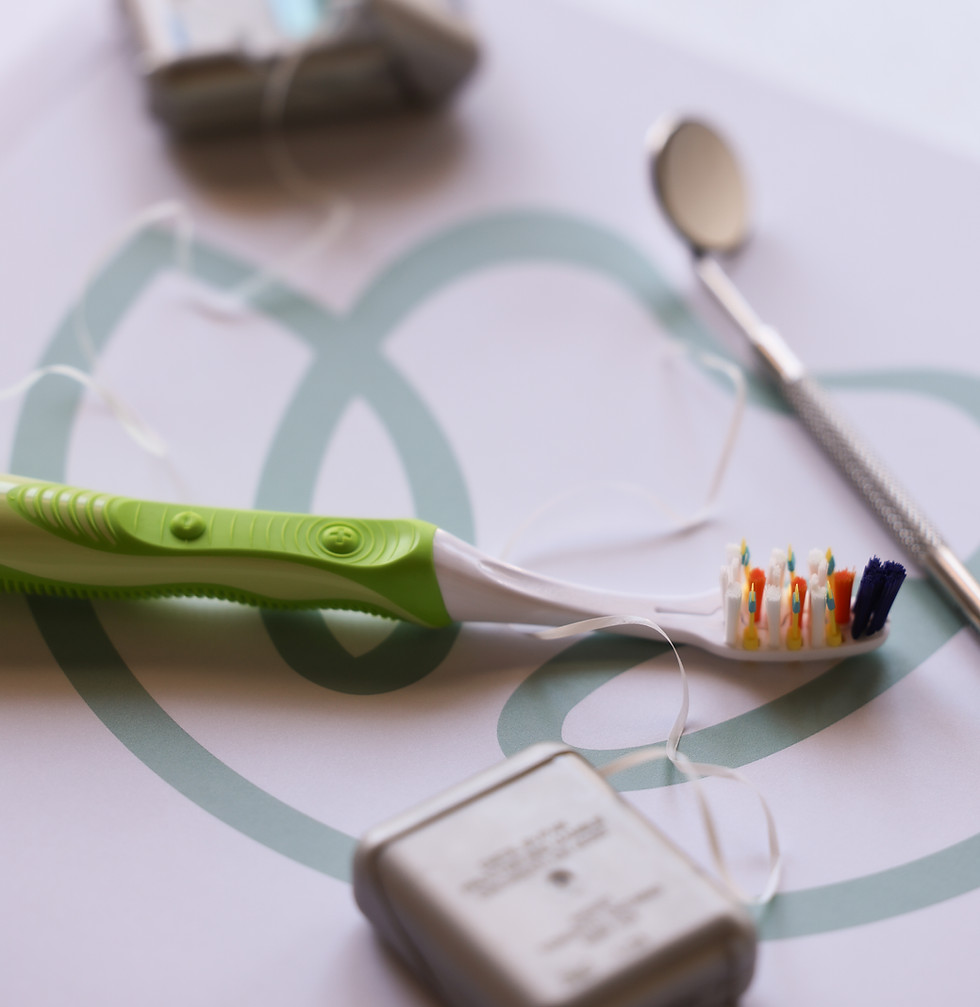Dental tools at a dental clinic in Lincoln.