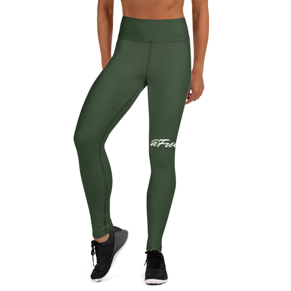 Mrytle Green Rose Leggings