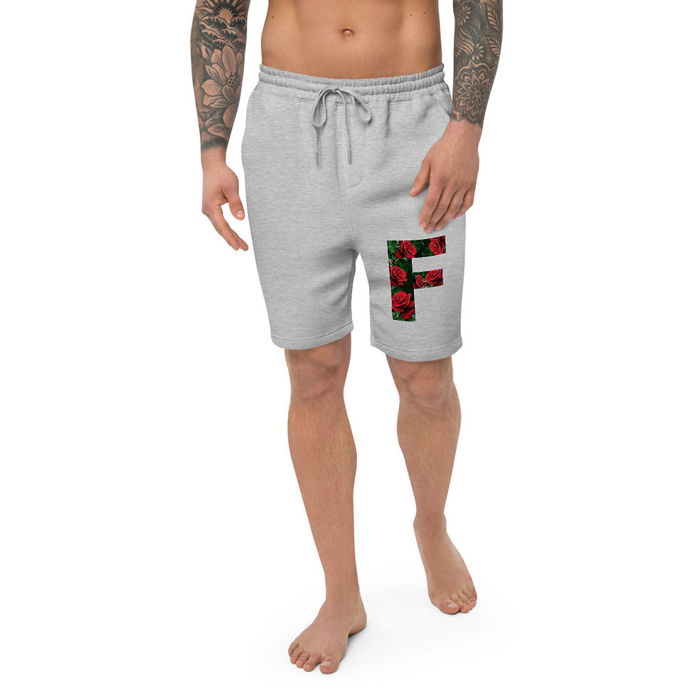 Thumbnail: Men's fleece "Bold Rose Edition" shorts