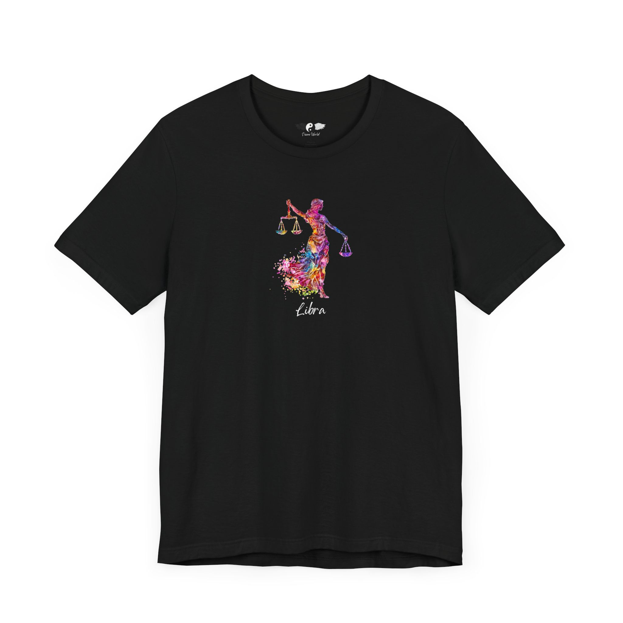 Libra Zodiac Sign Unisex Tee - Black Shirt