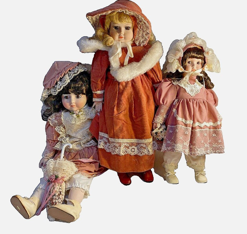 Antique Dolls Lot of 3