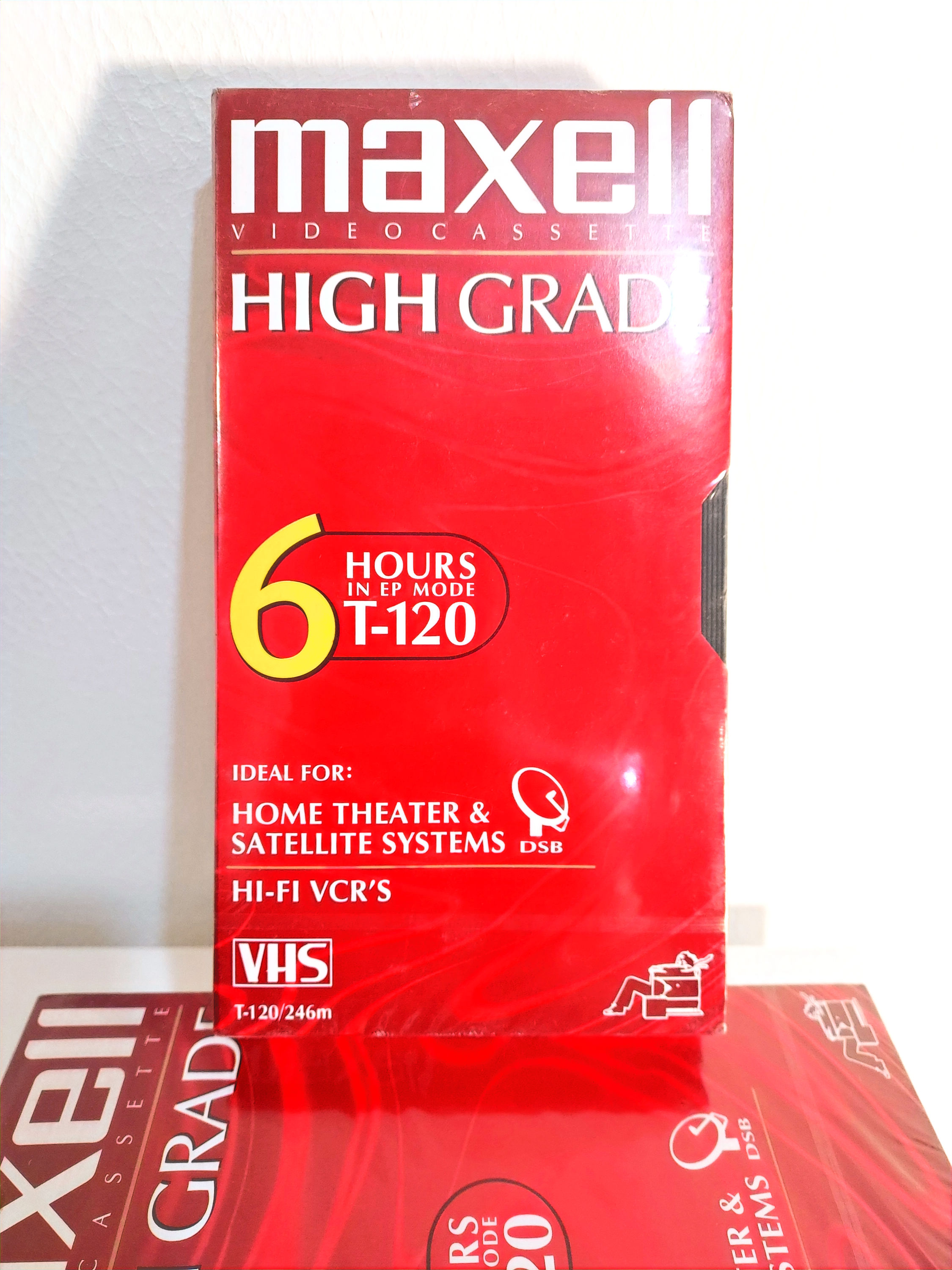 Maxell High Grade VHS Tapes 6 Hours T-120