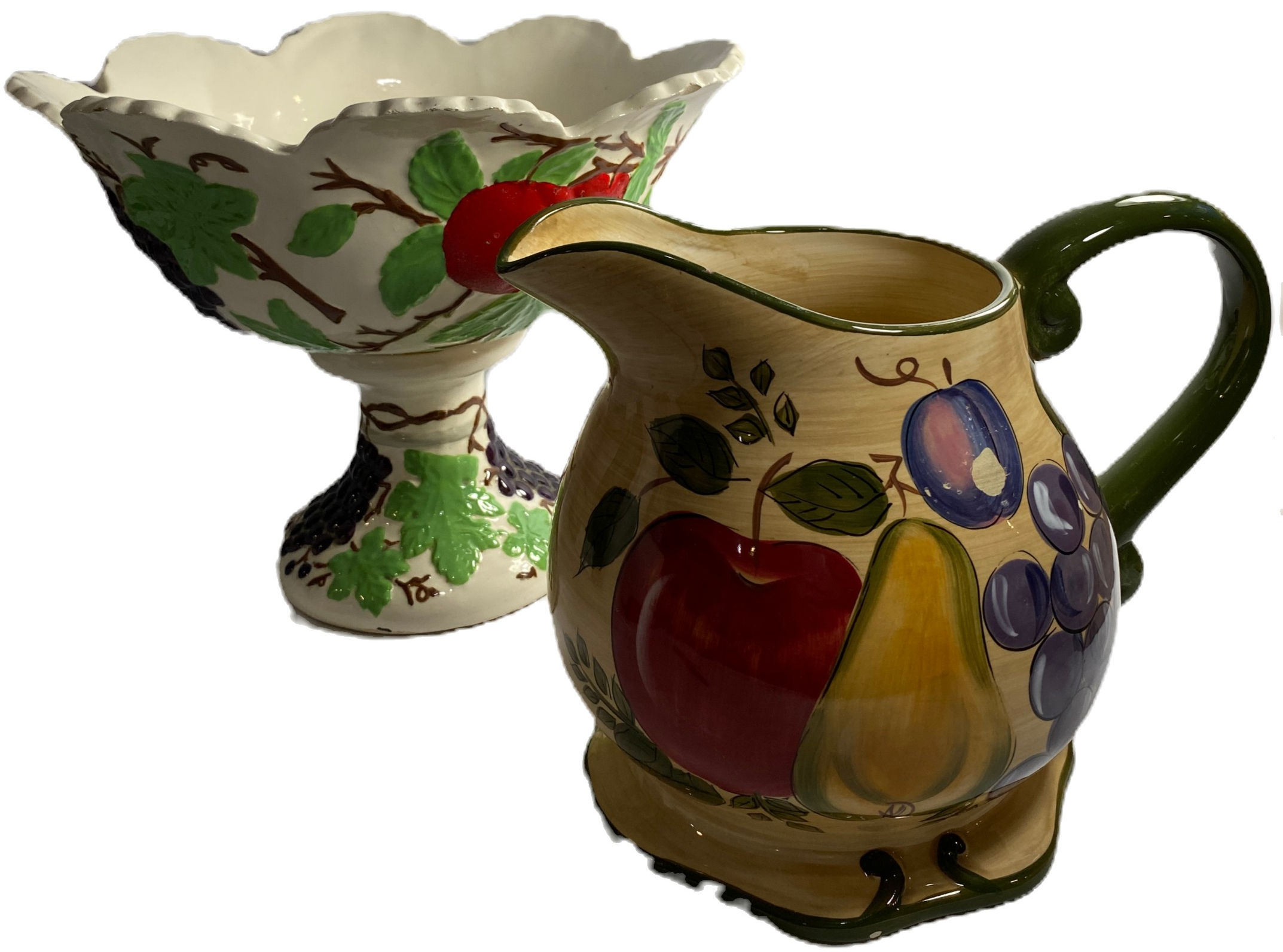 Fruit Bowl & Pitcher Lot #5/ceo1