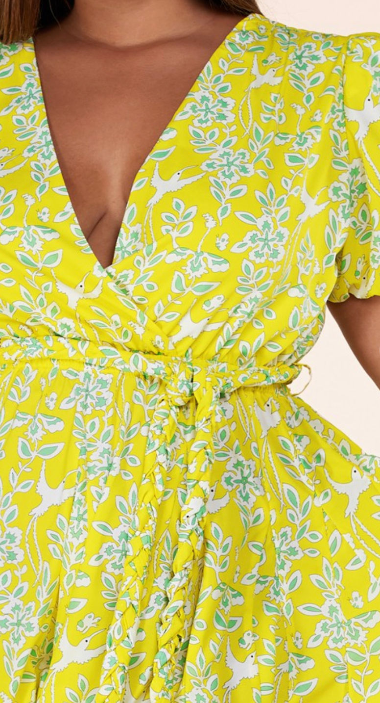 Thumbnail: Vibrant Hummingbird Dress