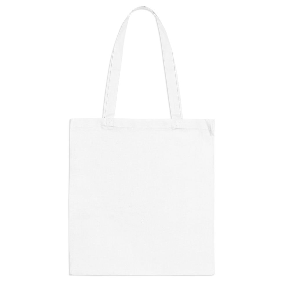 "Snowwhite" tote bag with no design, simple and elegant with plain white fabric.