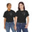 Thumbnail: Two happy models wearing the 'Black' Bookworm Bloom tee, radiating style and comfort in casual, everyday wear.