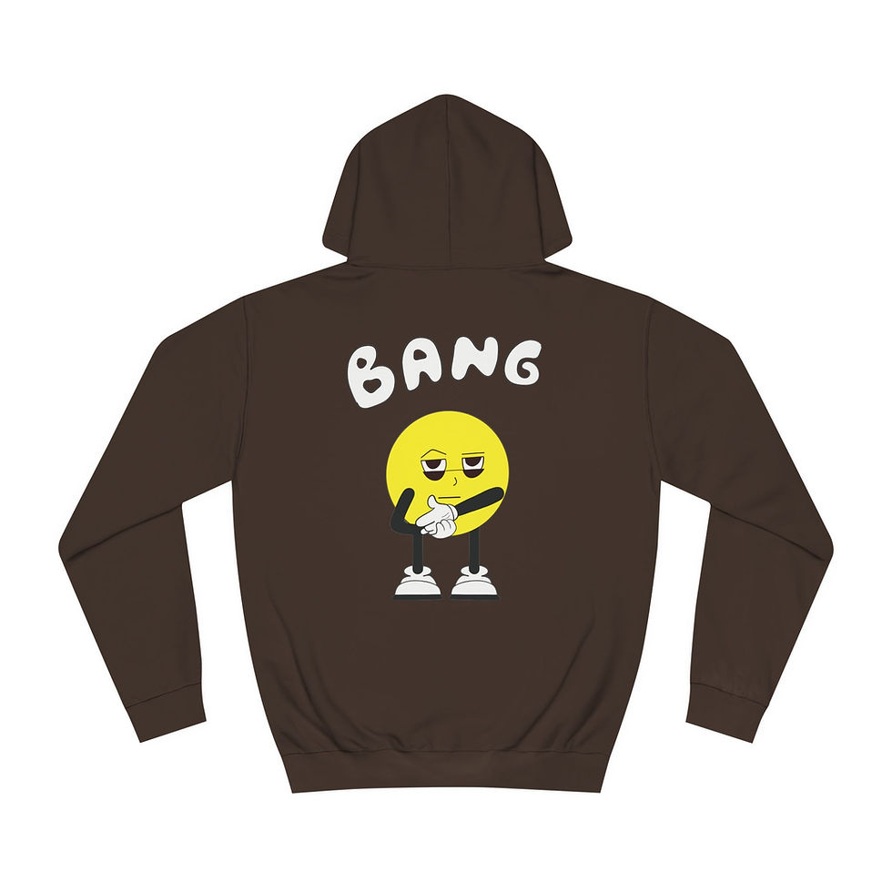 Kabooom “Hot Chocolate” hoodie laid flat, showcasing a rich, warm color with a cozy design.