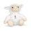 Thumbnail: Side view of “Sheep” plushie wearing a white Be My Baby “Gnome-entine” white t-shirt.