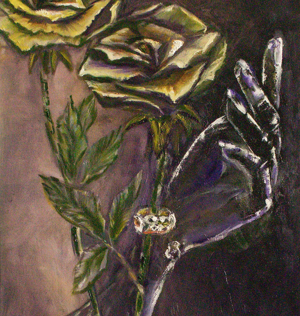 Expressionism Oil Painting - Unexpected Proposal by Natalia O. Croson 2022