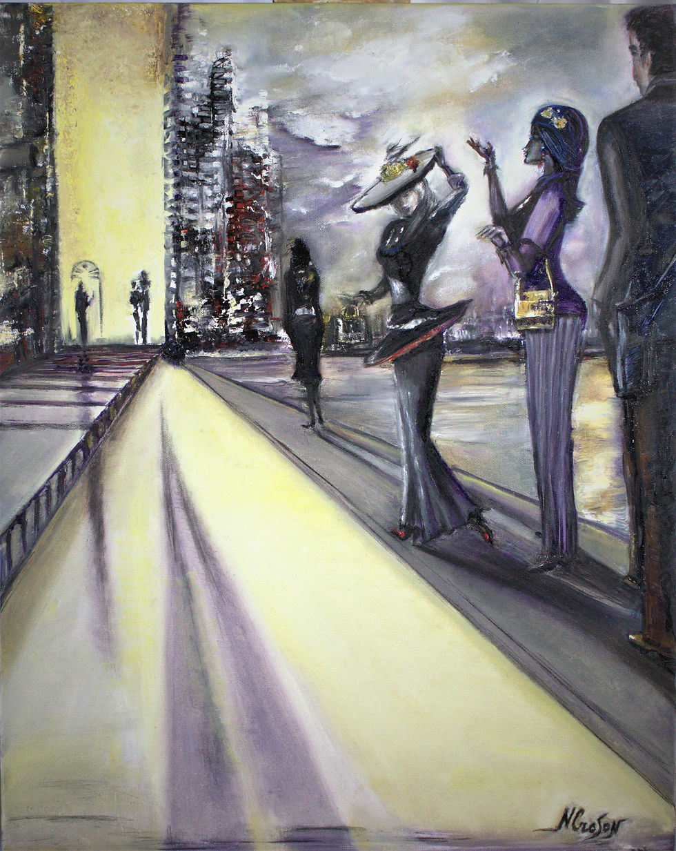 Expressionism Oil Painting - Break Through by Natalia O. Croson 2022