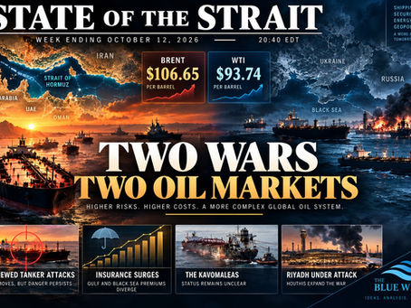 STATE OF THE STRAITWeek Ending Monday, October 12, 2026 | Cutoff: 20:40 EDT
