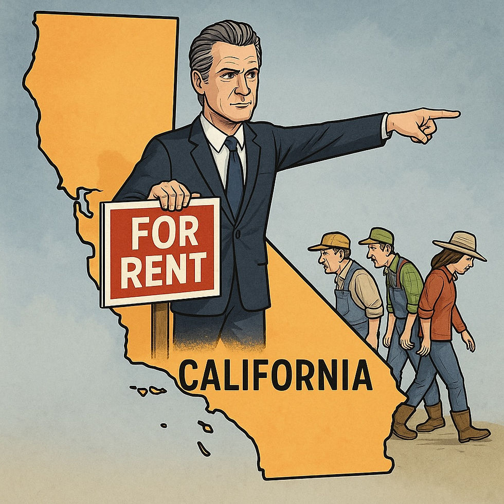 California citizens. from property ownership to rent slaves under Gavin Newsome