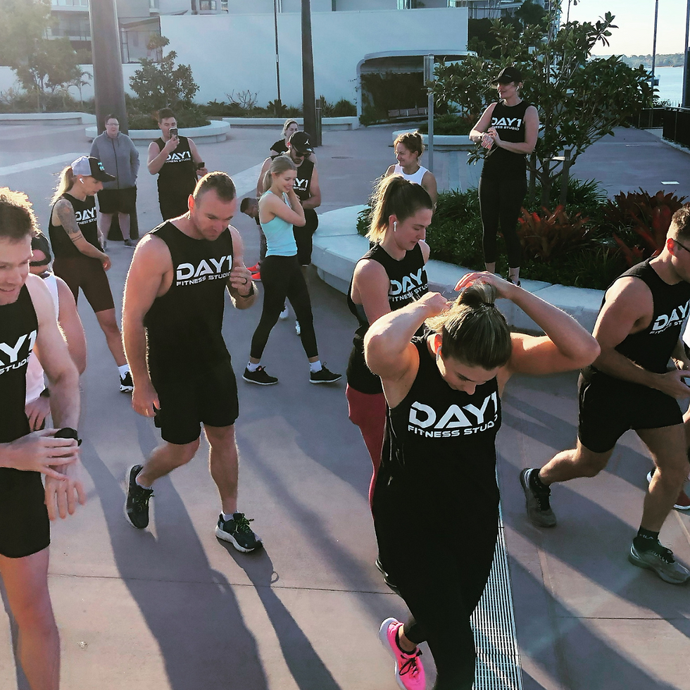 fitness enthusiasts attend a park run