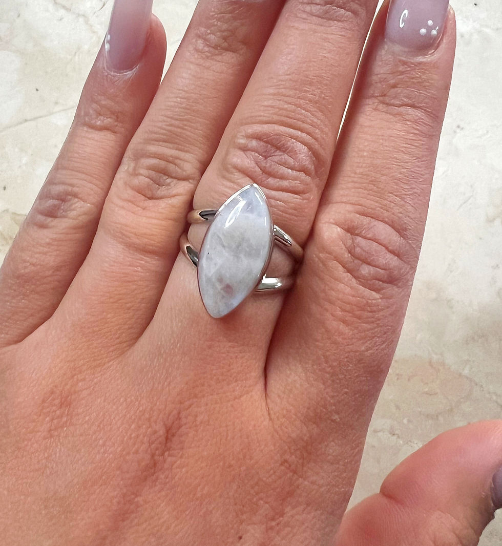 Rainbow Moonstone Ring (E)