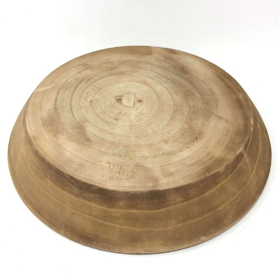 サムネイル： carving wood tray -round-
