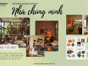 concept thiết kế nội thất nhà ở dành cho 2 người phong cách hiện đại