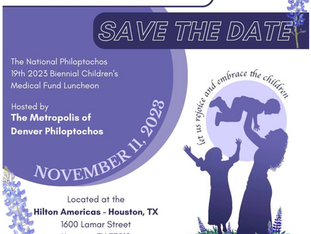 Save the Date for the Children's Medical Fund Luncheon: November 11, 2023