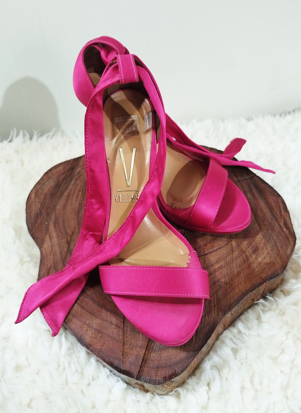 Sandália rosa de amarrar Vizzano Nº 34
