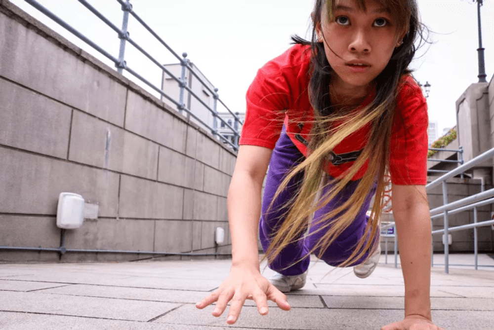 crawling is a great form of exercise. parkour quadrupedal movement