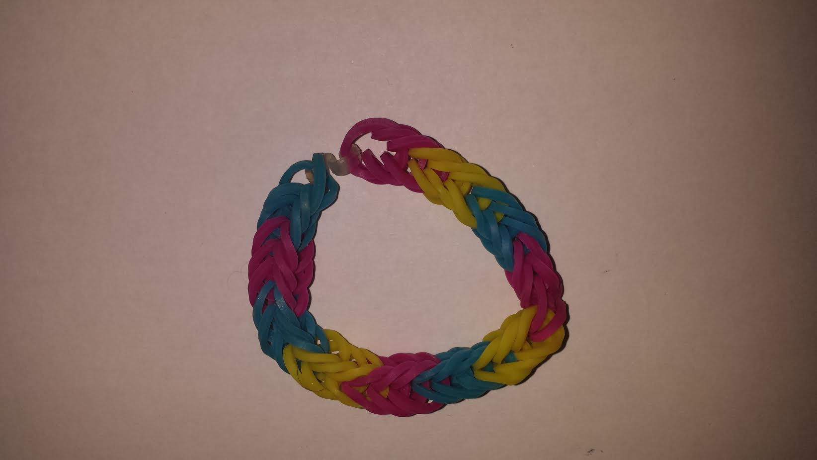 Pansexual Fishtail Loom Bracelet