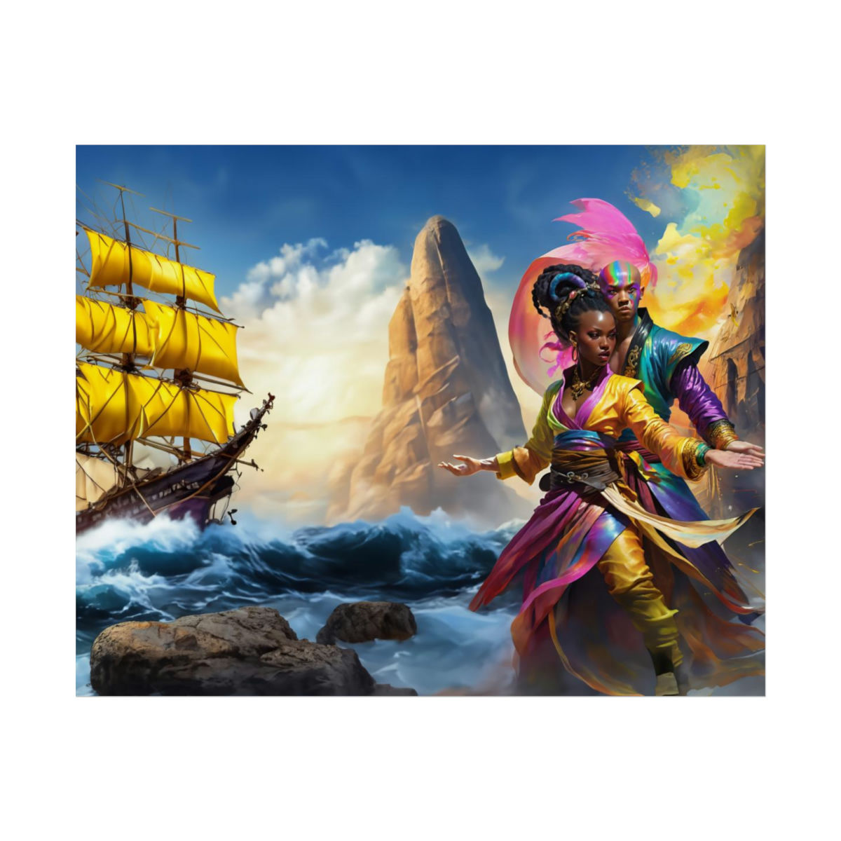 "Shipworms and Rainbow Birds" Cover Art Poster