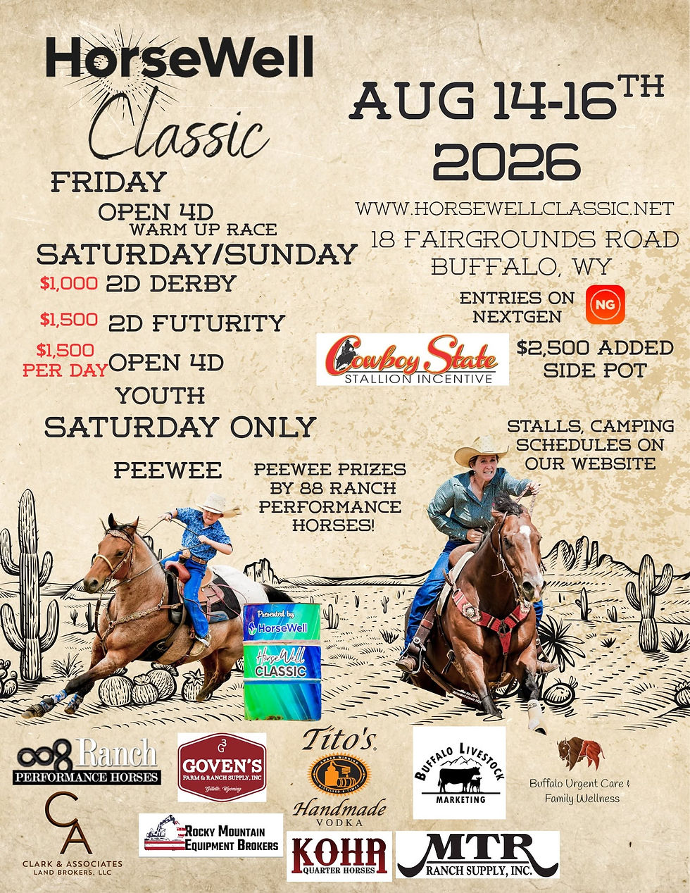Clark & Associates Land Brokers and Wendy Greenough Proud to Support the HorseWell Classic