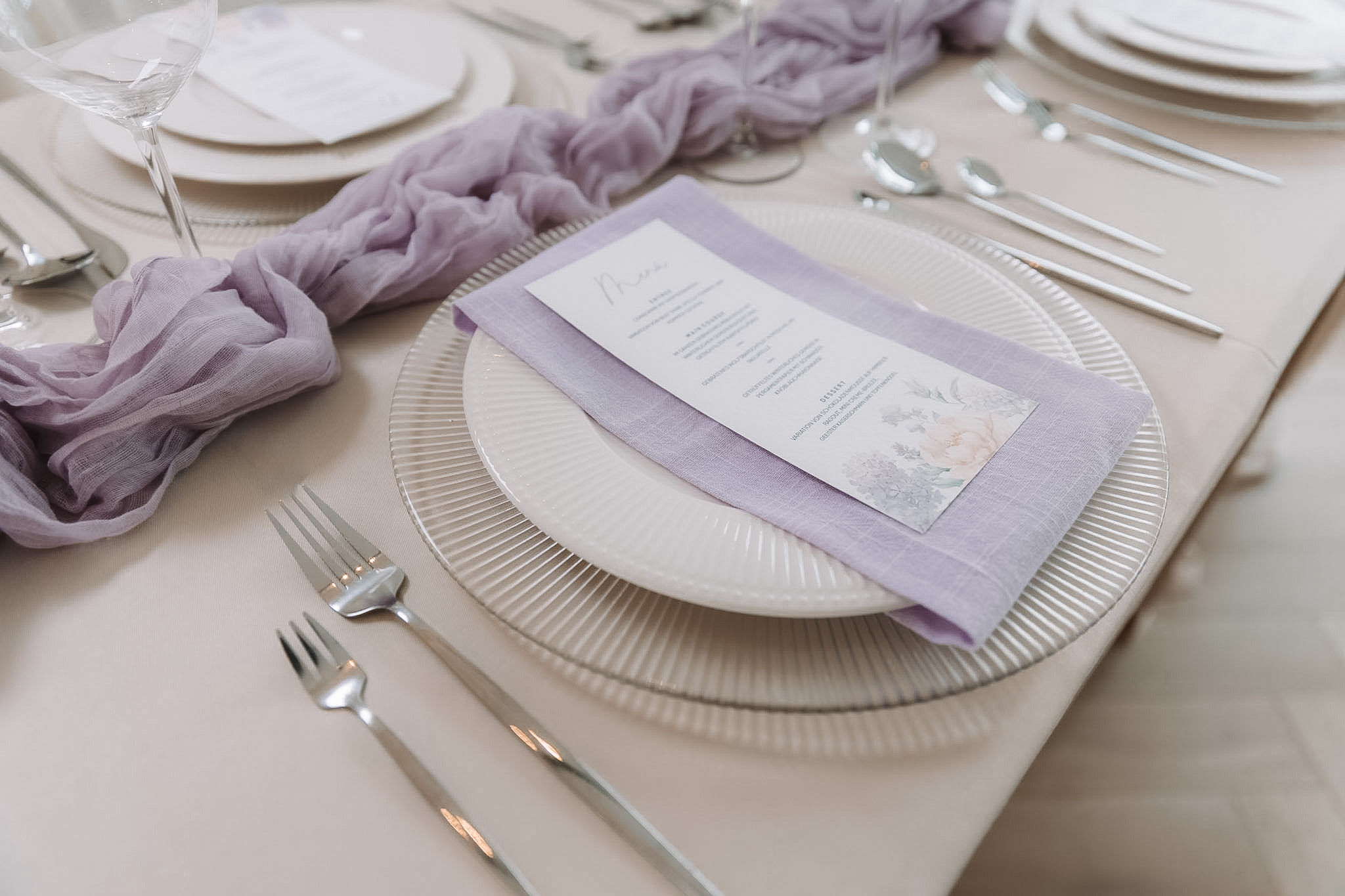 Besteckset Silber