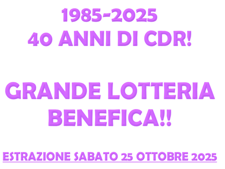 Lotteria Benefica per i 40 anni della Casa di Riposo - ELENCO DEI NUMERI VINCENTI