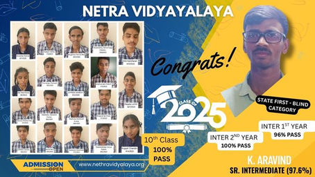 Nethra Students Accomplishment: State Topper & 100% Success in 2025 Academic Exams